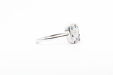 White Gold Sapphire and Diamond Confetti Ring