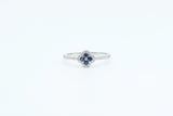 White Gold Sapphire Clover Ring