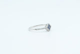 White Gold Sapphire Clover Ring
