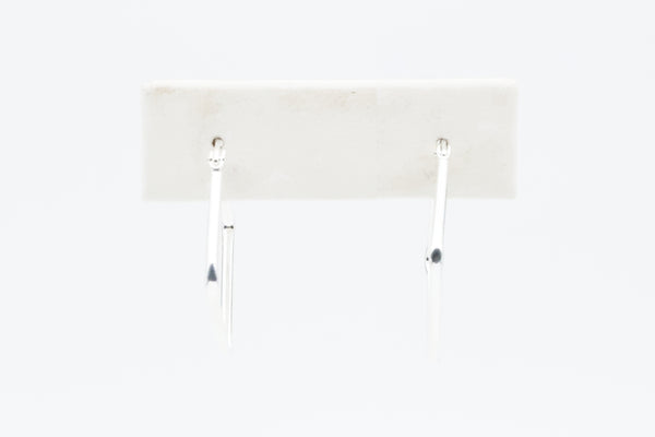 Sterling Silver Square Hoop Earrings