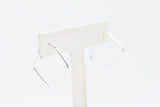 Sterling Silver Square Hoop Earrings