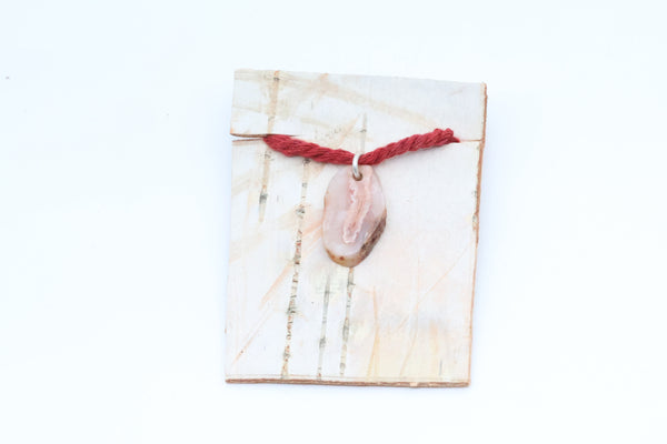 Medium Sterling Silver Lake Superior Agate Pendant