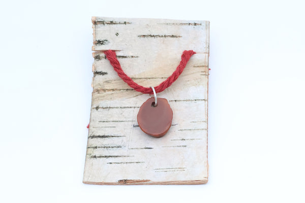 Medium Sterling Silver Lake Superior Agate Pendant