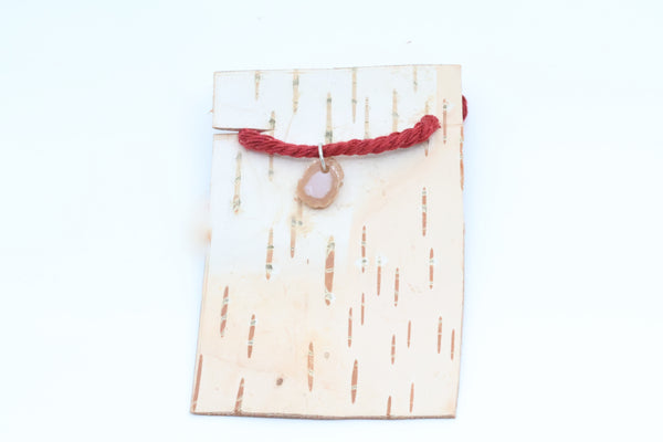 Small Sterling Silver Lake Superior Agate Pendant