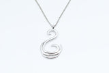 Sterling Silver Swirl Necklace