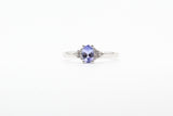 White Gold Oval Tanzanite Ring