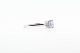 White Gold Oval Tanzanite Ring