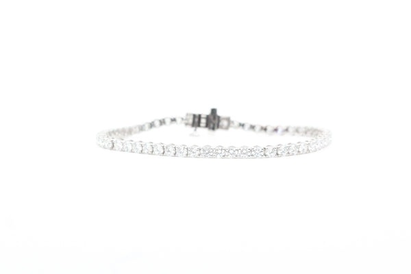 White Gold Lab Grown Diamond Tennis Bracelet