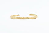 Sterling Silver with Gold Vermeil Tree Bark Bracelet