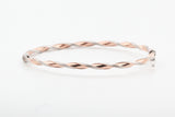 Two Tone Twist Bangle