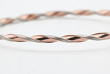 Two Tone Twist Bangle