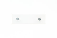 White Gold Aquamarine Earrings