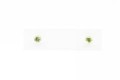 White Gold Peridot Earrings