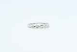 White Gold Twist Band