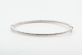 White Gold Sparkle Bangle