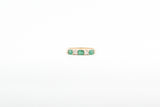 Yellow Gold Emerald and Diamond Ring