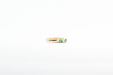 Yellow Gold Emerald and Diamond Ring