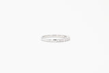 White Gold Princess and Baguette Cut Diamond Band