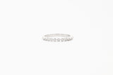 White Gold Diamond Band with Diamond Shapes Design