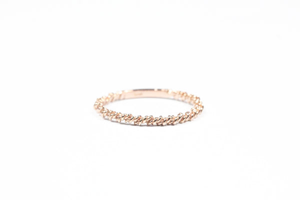 Rose Gold Double Rope Band