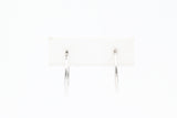 White Gold Thin Classic Hoop Earrings