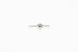 Yellow Gold Round Diamond Engagement Ring