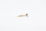 Yellow Gold Round Diamond Engagement Ring