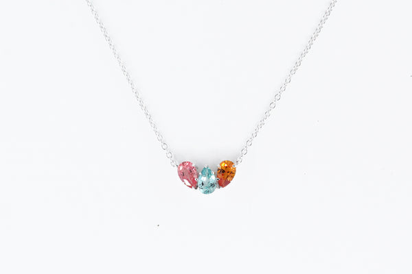 Sterling Silver Lafonn Multi Colored Stone Necklace