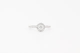 White Gold Round Lab Grown Diamond Ring