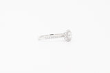 White Gold Round Lab Grown Diamond Ring