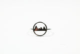 Sterling Silver Mountain Cut Out Ring