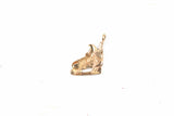 Yellow Gold Hockey Skate Pendant