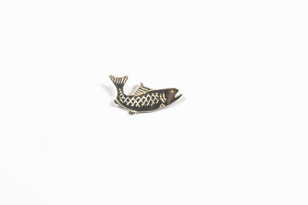 Yellow Gold Trout Pendant